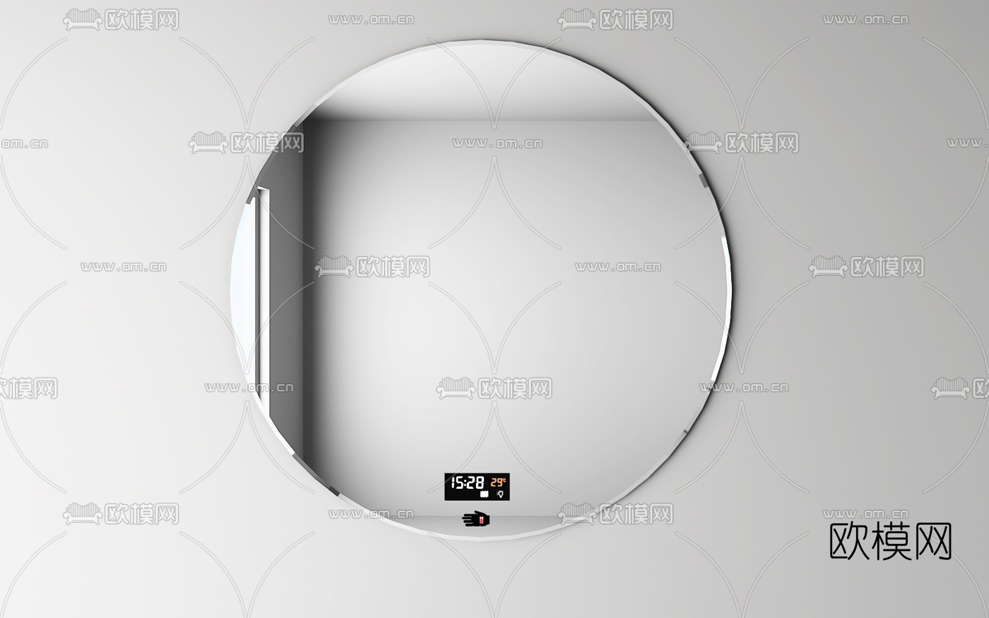 现代挂镜3d模型