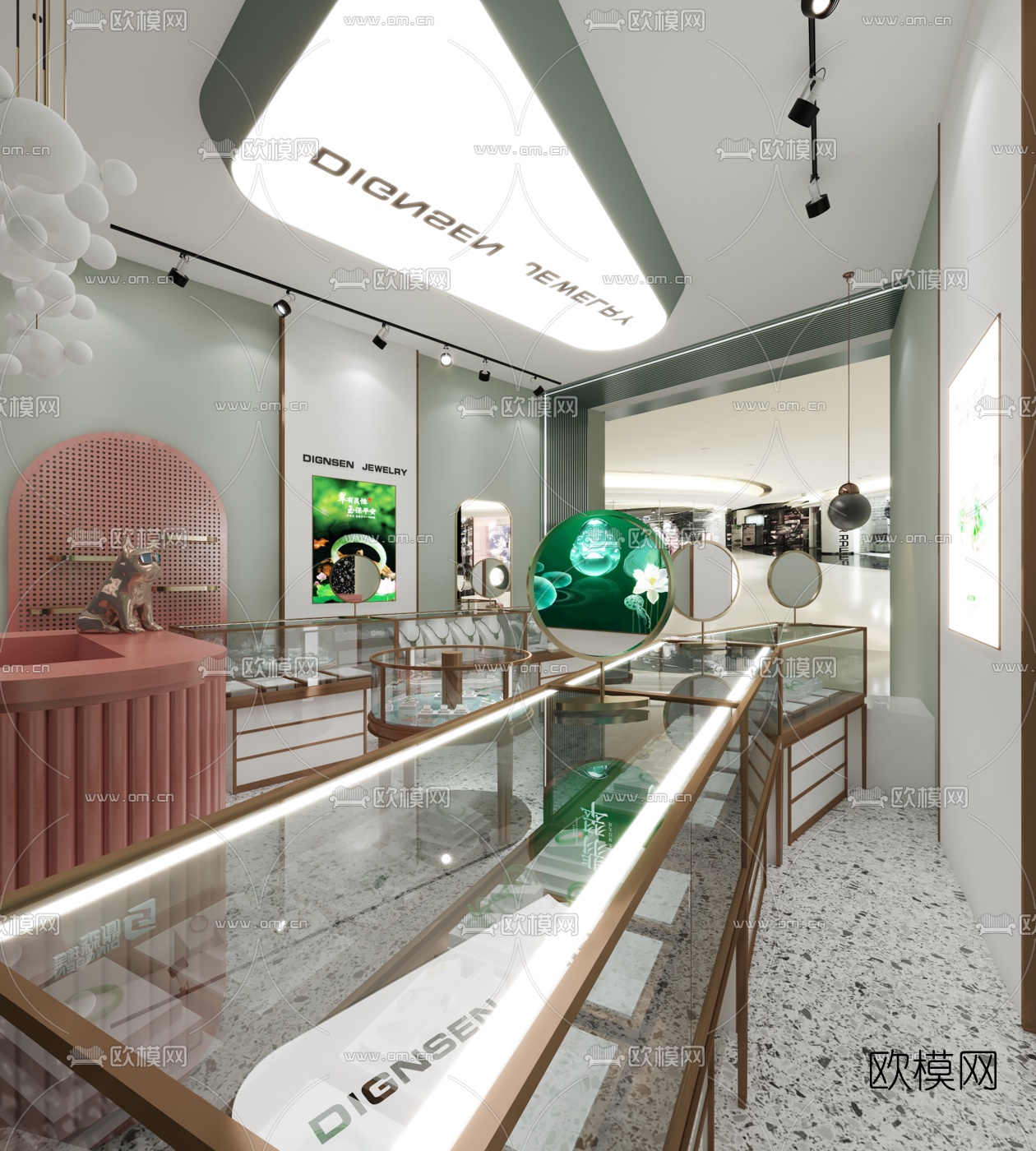 北欧珠宝店3d模型下载（渲染图2）