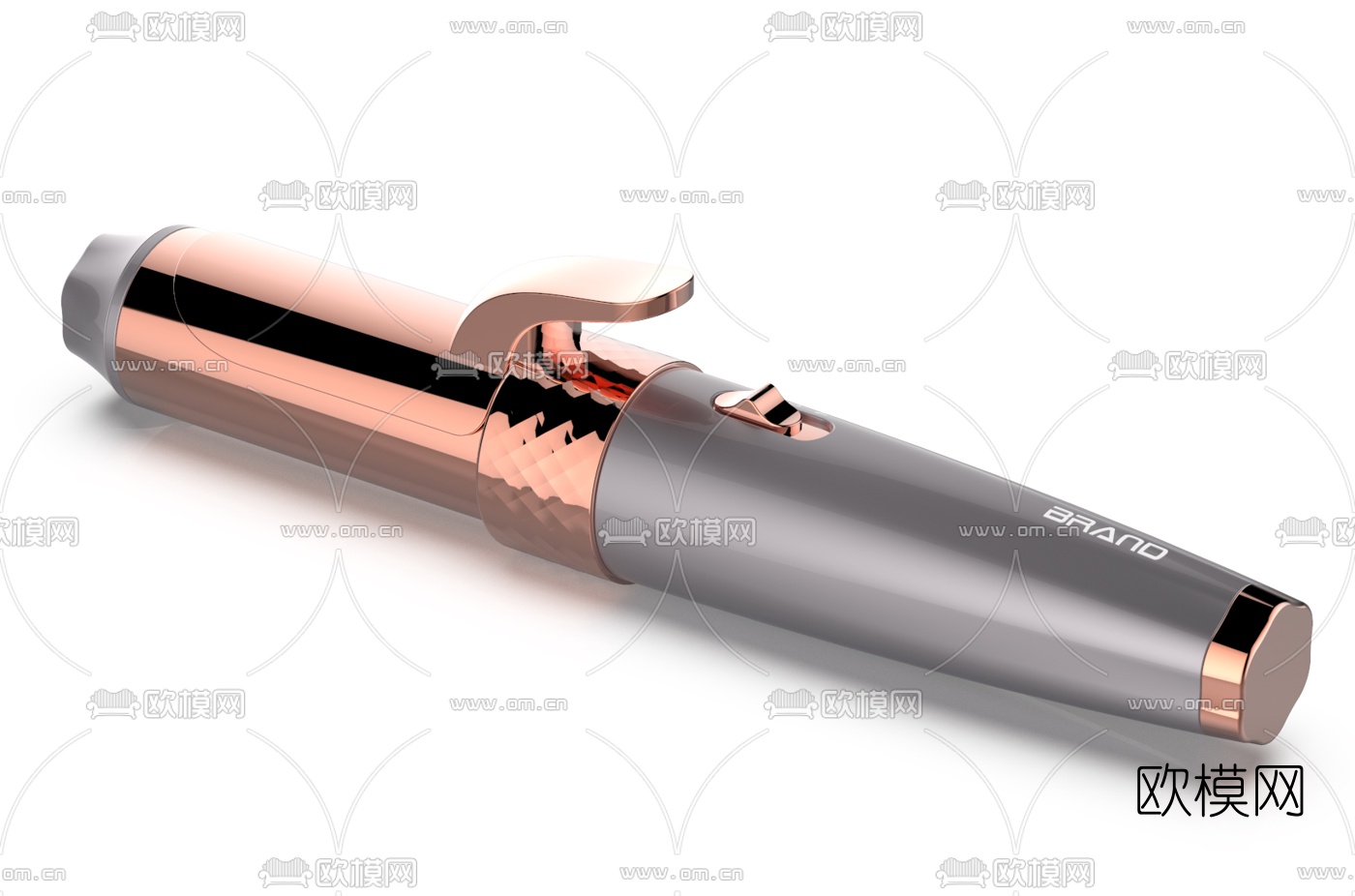 现代卷发棒3d模型下载