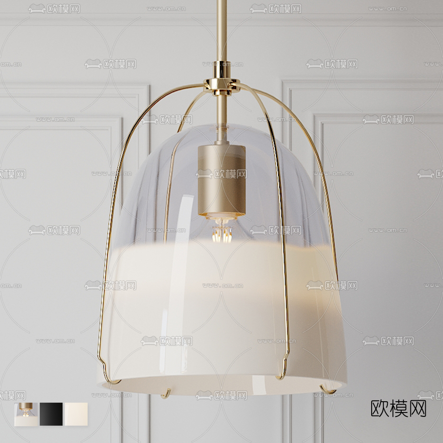 北欧小吊灯3d模型
