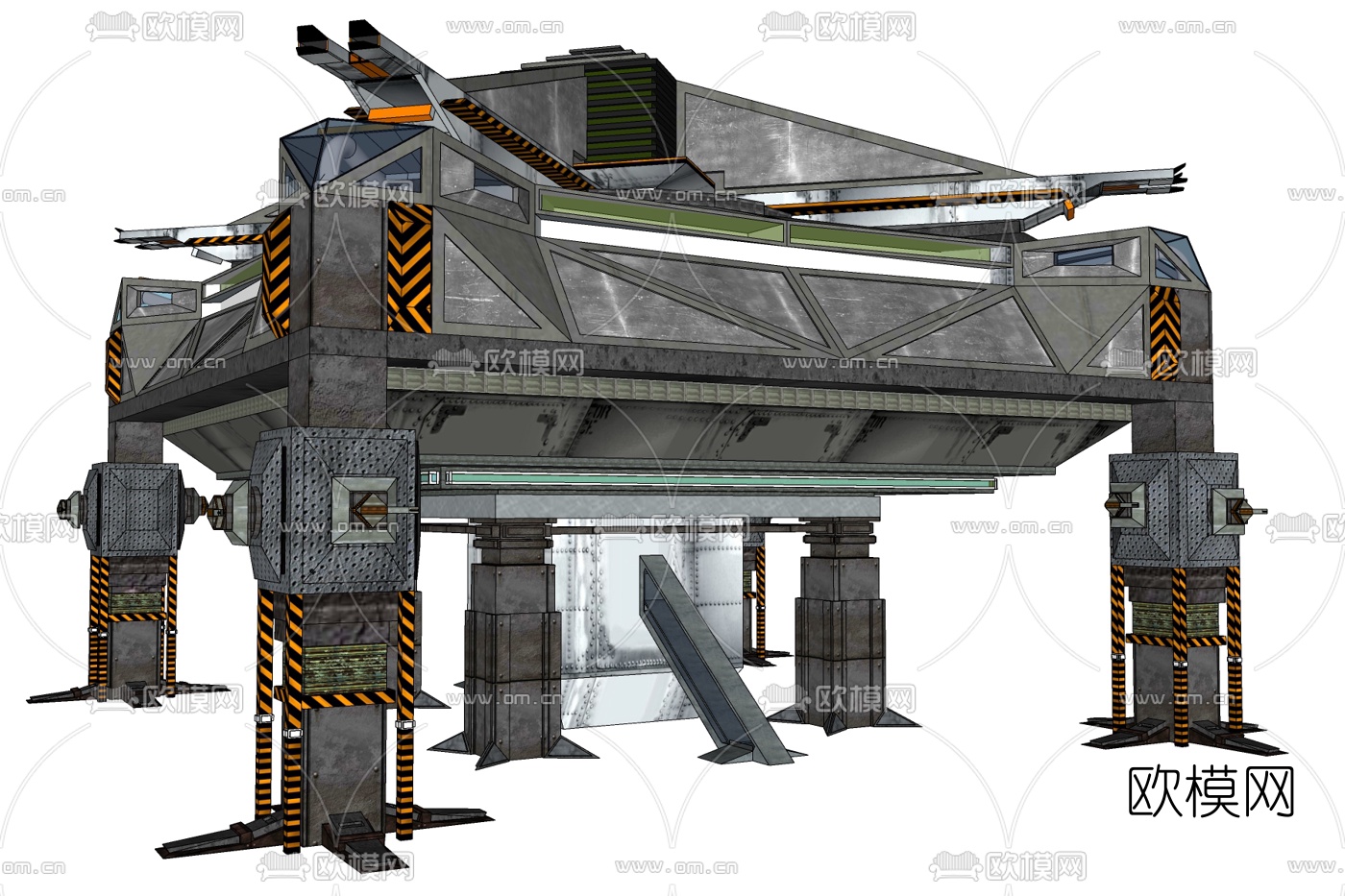 工业LOFT方舟su模型下载