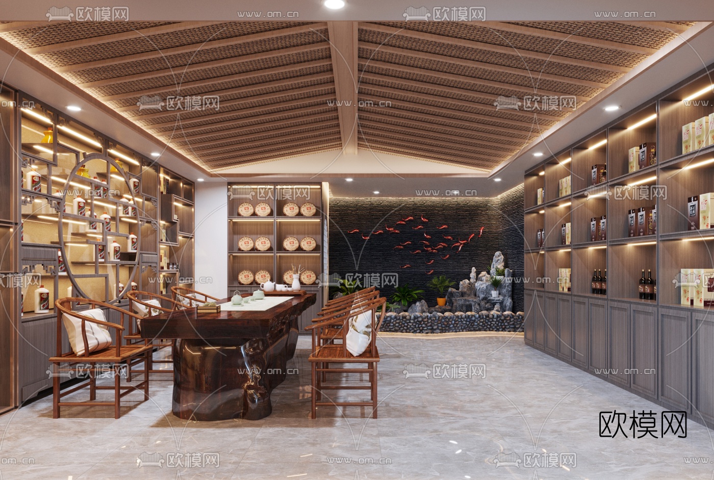 现代烟酒店3d模型下载（渲染图7）