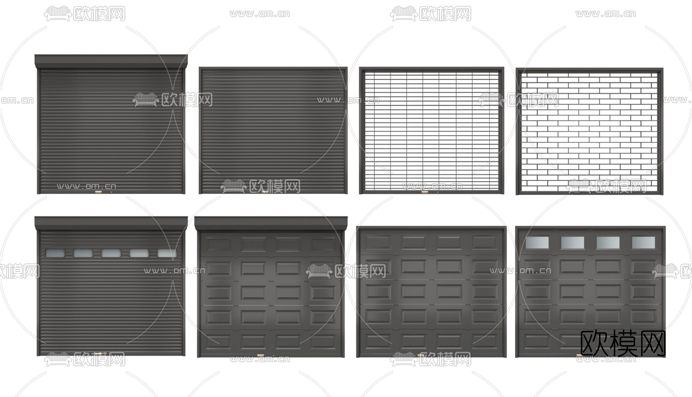 本次模型素材主题为现代卷闸门车库门3d模型,所属分类为构件,建议使用