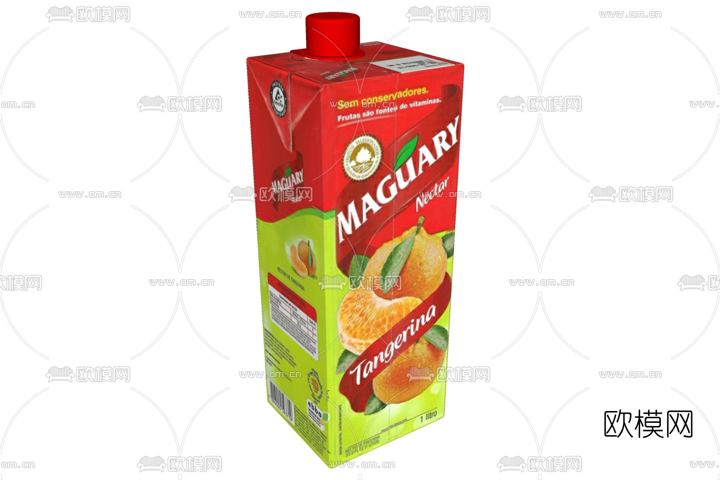 现代橙汁饮料su模型下载
