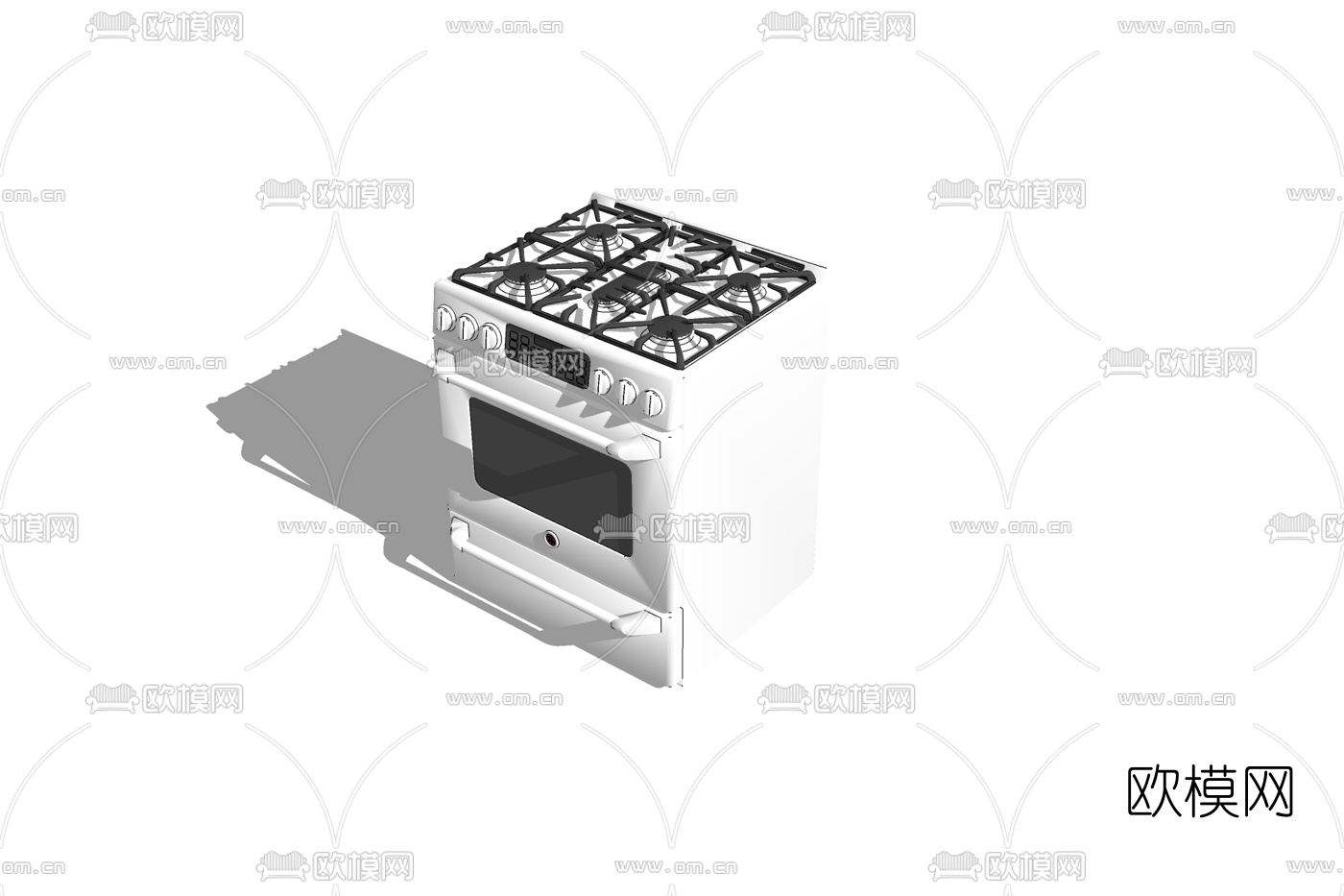 现代集成灶免费su模型下载