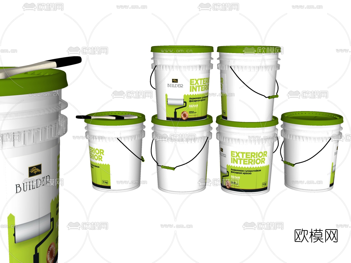 现代油漆油桶su模型下载（渲染图2）