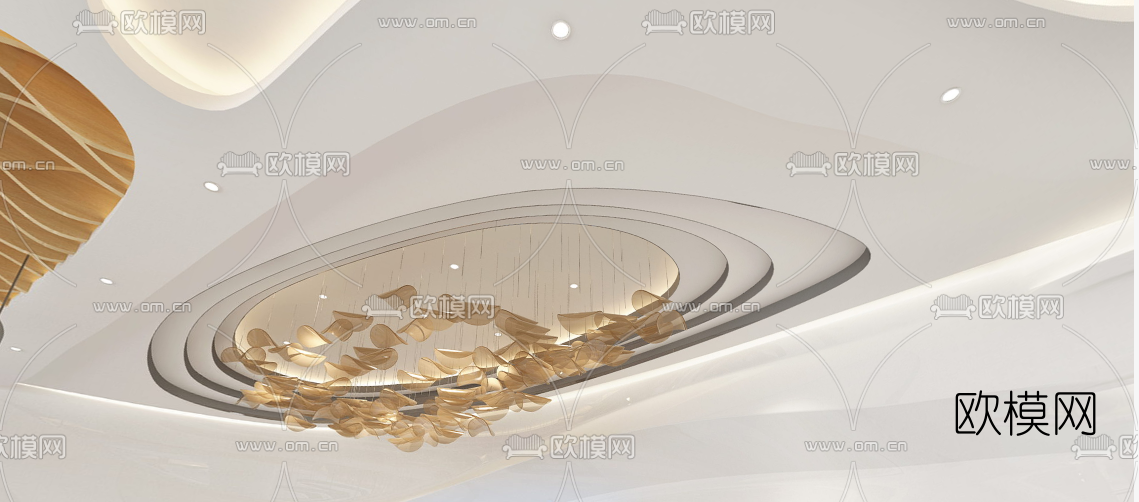 现代装饰吊灯免费3d模型