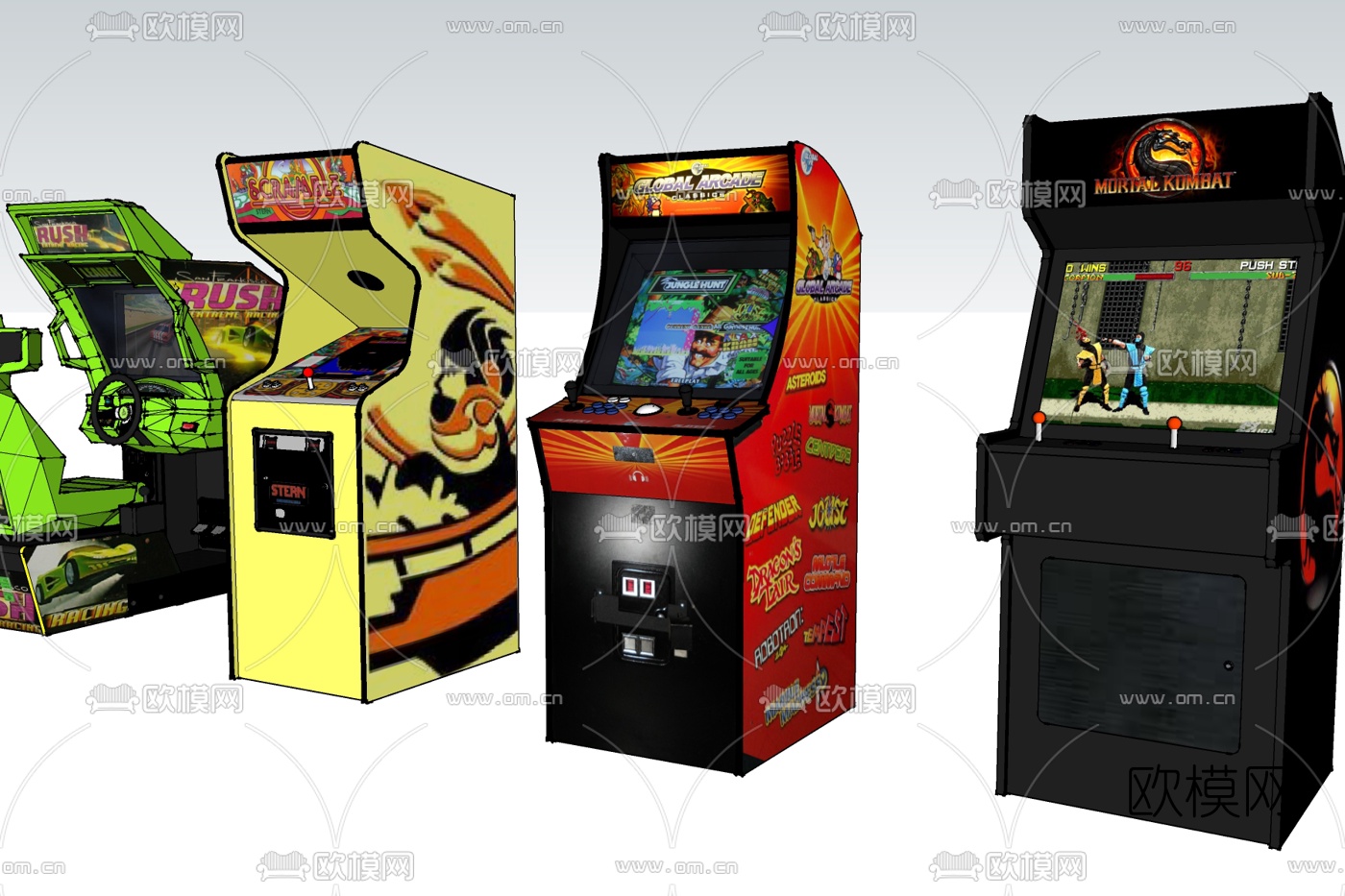 现代游戏机免费su模型下载