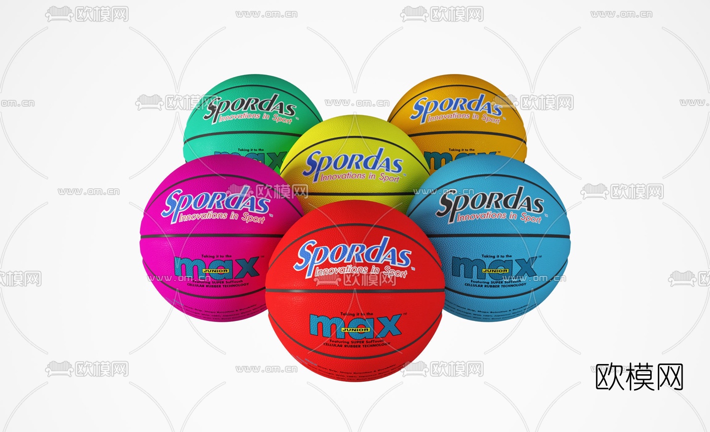 现代篮球3d模型下载