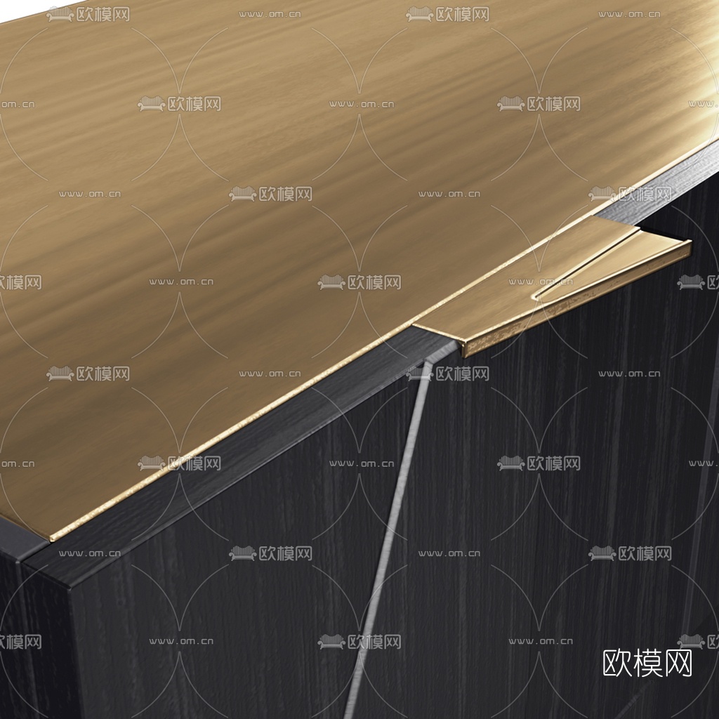 现代轻奢餐边柜3d模型