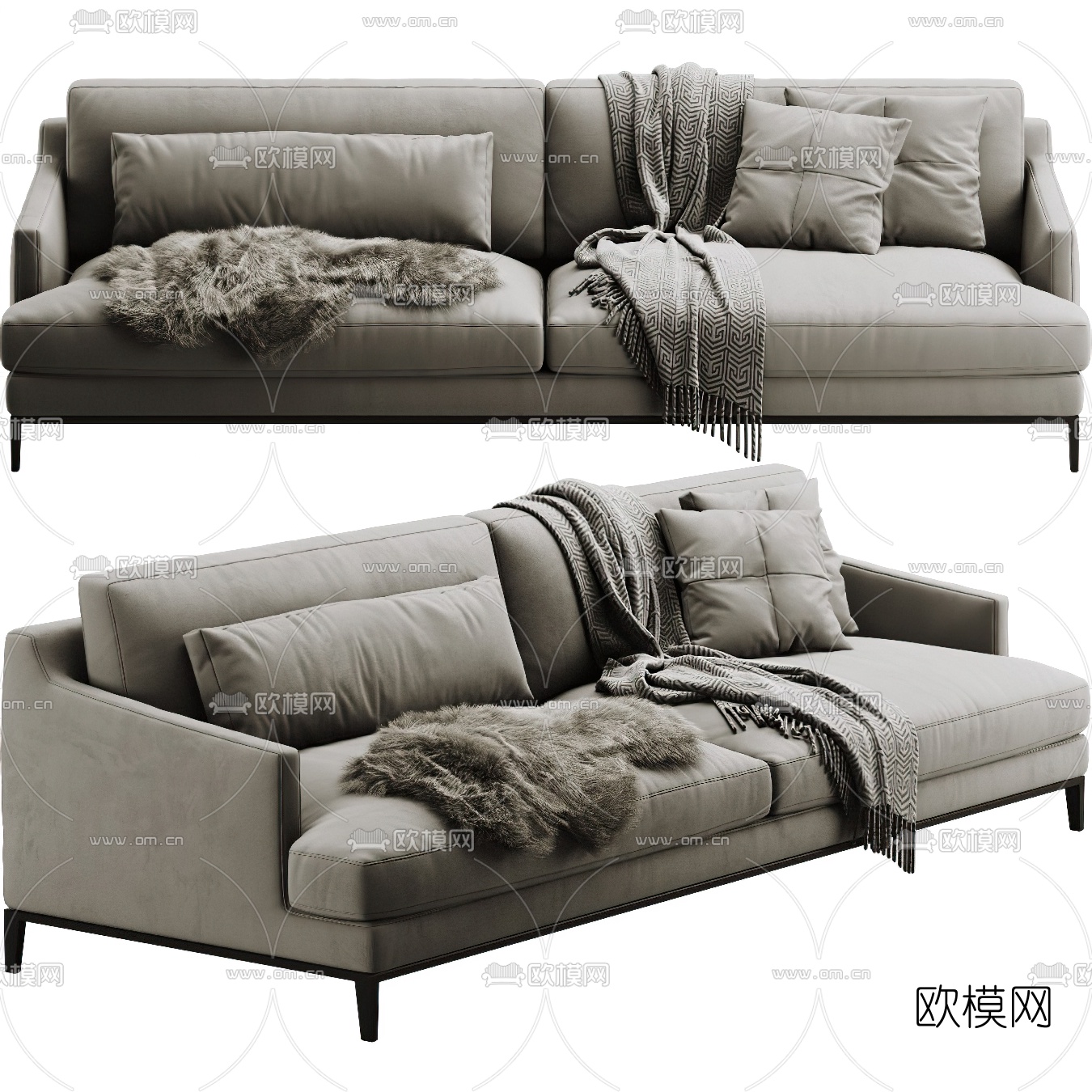 FLEXFORM 双人沙发3d模型下载（渲染图4）