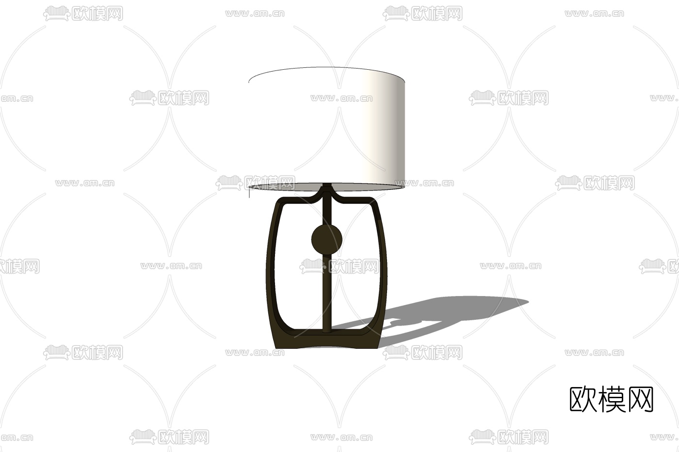 现代简约台灯免费su模型下载