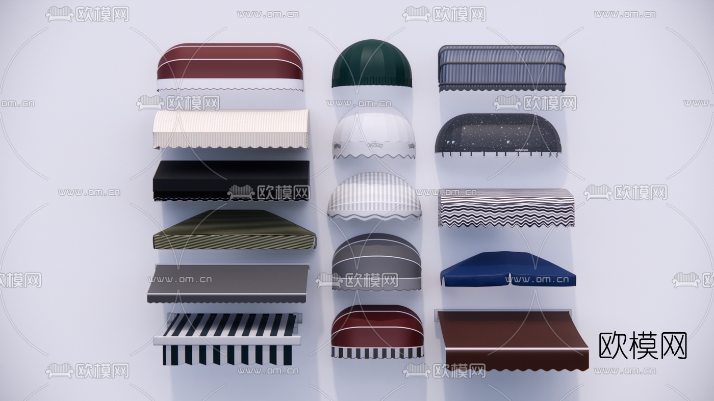 现代遮雨棚su模型下载（渲染图1）