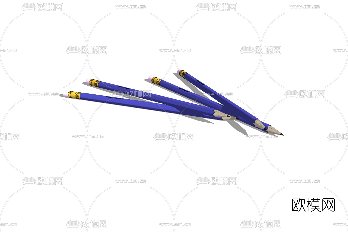 现代铅笔免费su模型下载