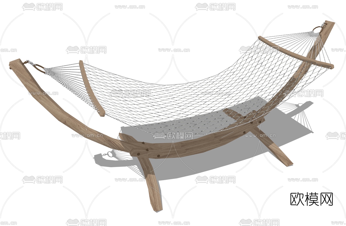 新中式网格摇椅su模型下载