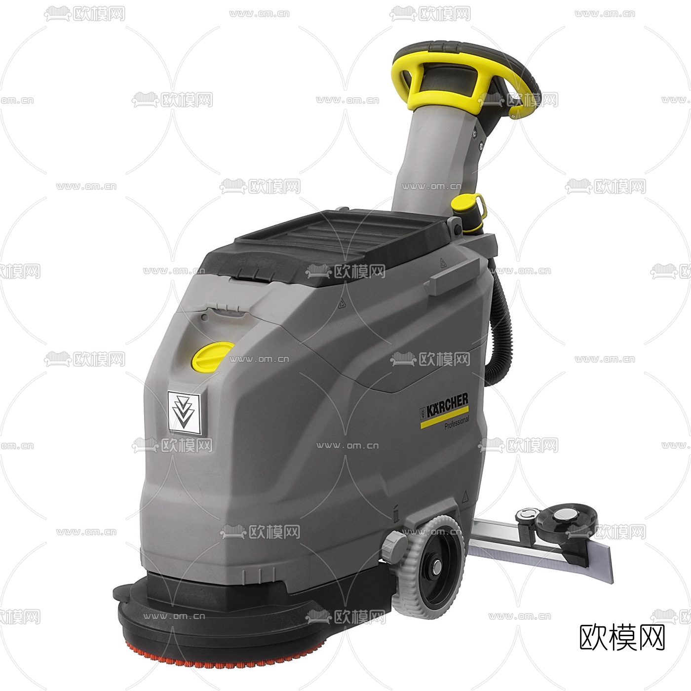 现代清洁车扫地机3d模型