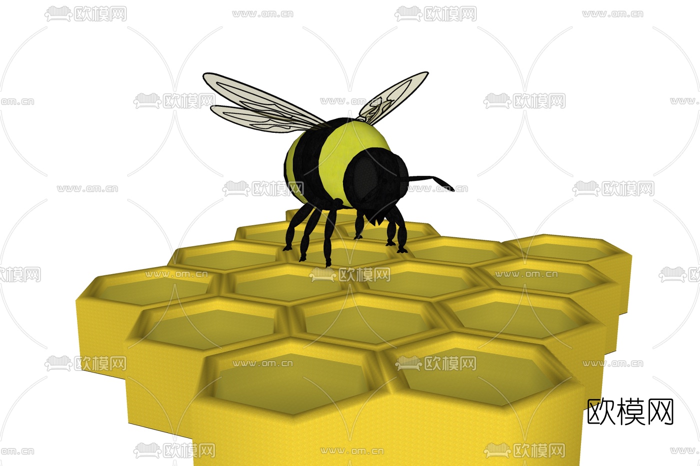 现代蜜蜂免费su模型