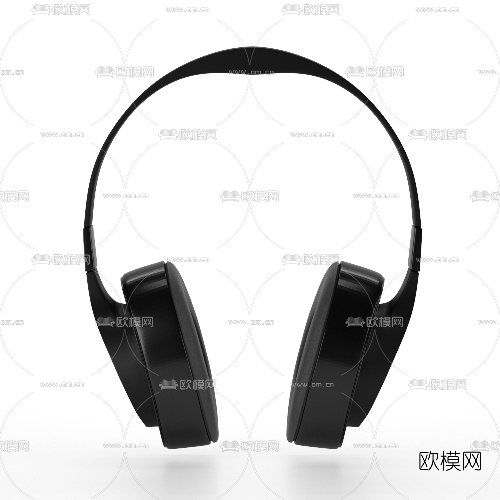 现代头戴式耳机3d模型下载（渲染图2）
