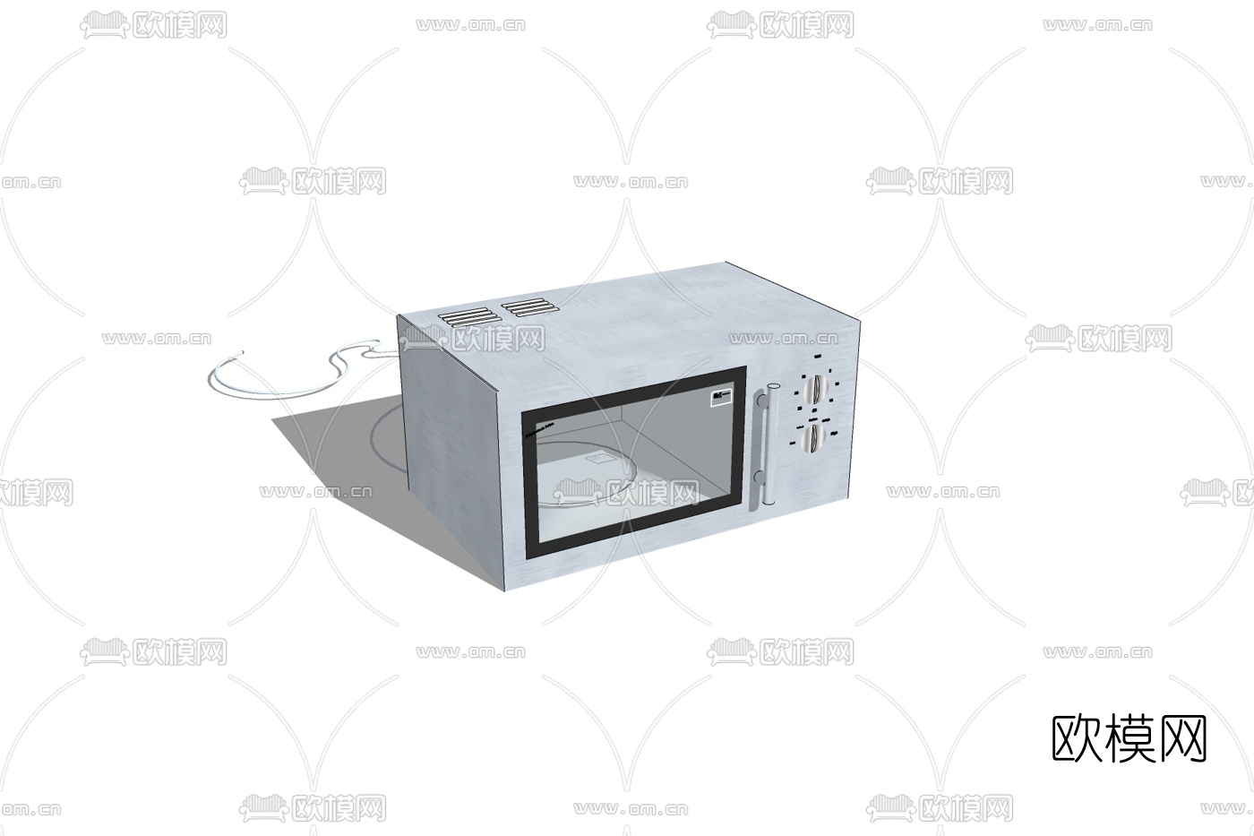 现代微波炉免费su模型下载