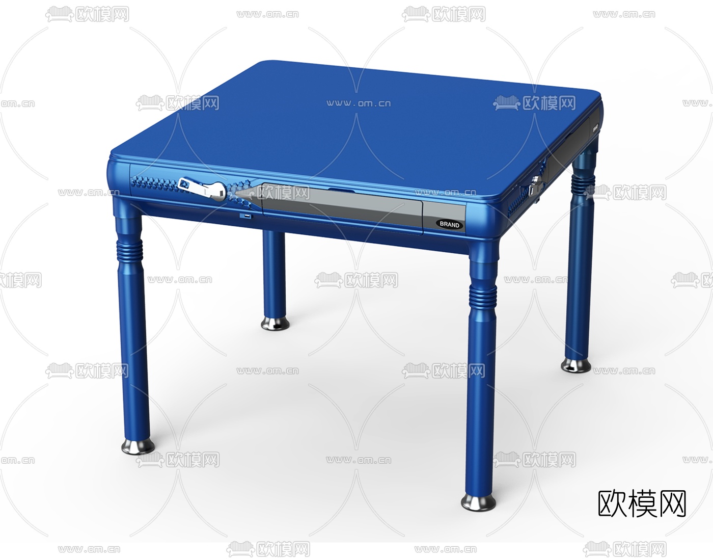 现代自动麻将桌3d模型