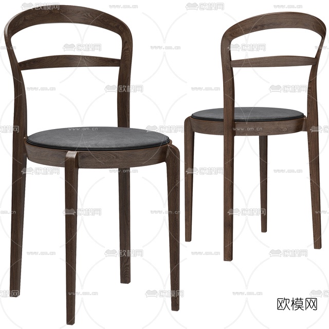 Calligaris 现代实木单椅3d模型下载