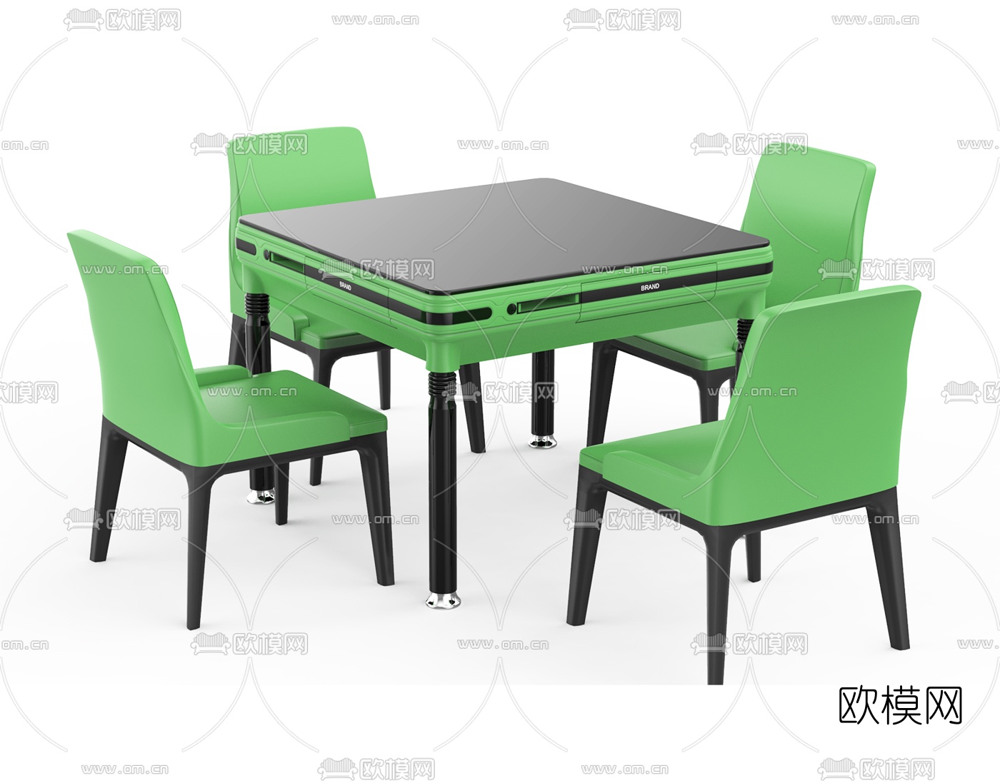 现代自动麻将桌3d模型下载