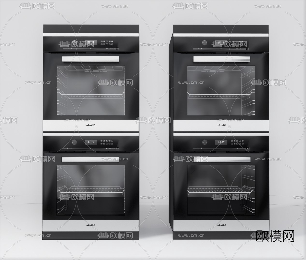 现代烤箱su模型