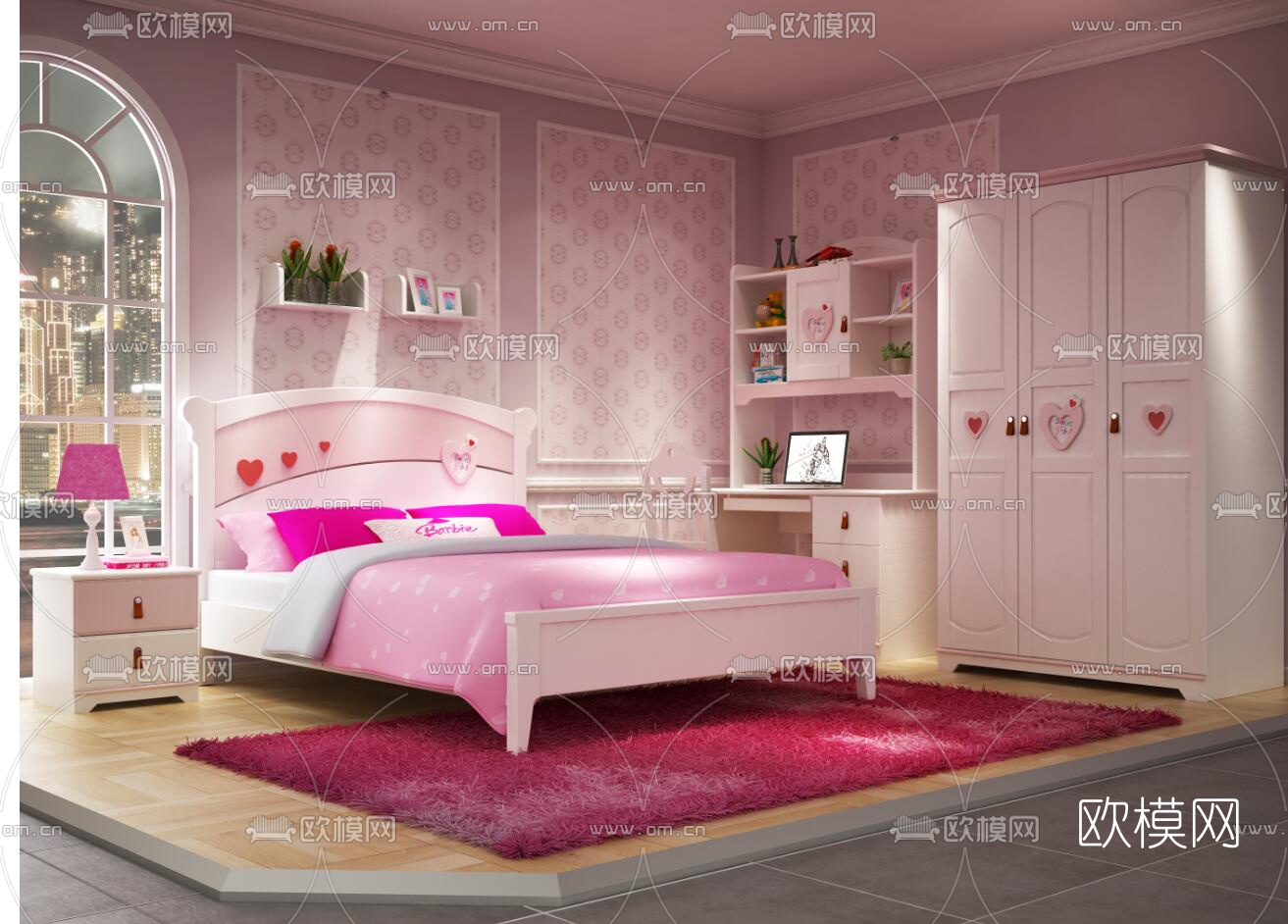 北欧儿童房免费3d模型