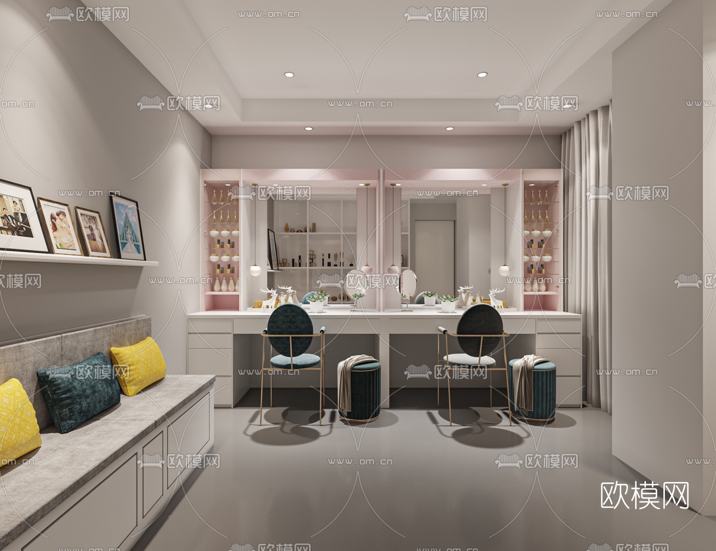 现代婚纱店3d模型下载（渲染图5）