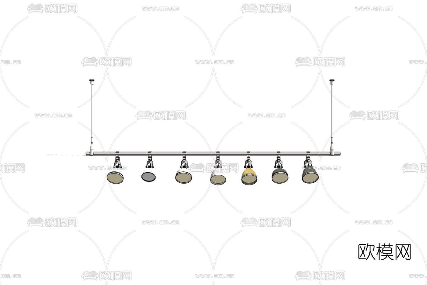 现代舞台灯免费su模型下载