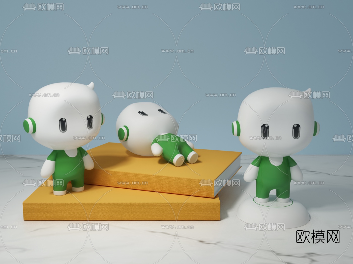 现代oppo娃娃饰品摆件3d模型