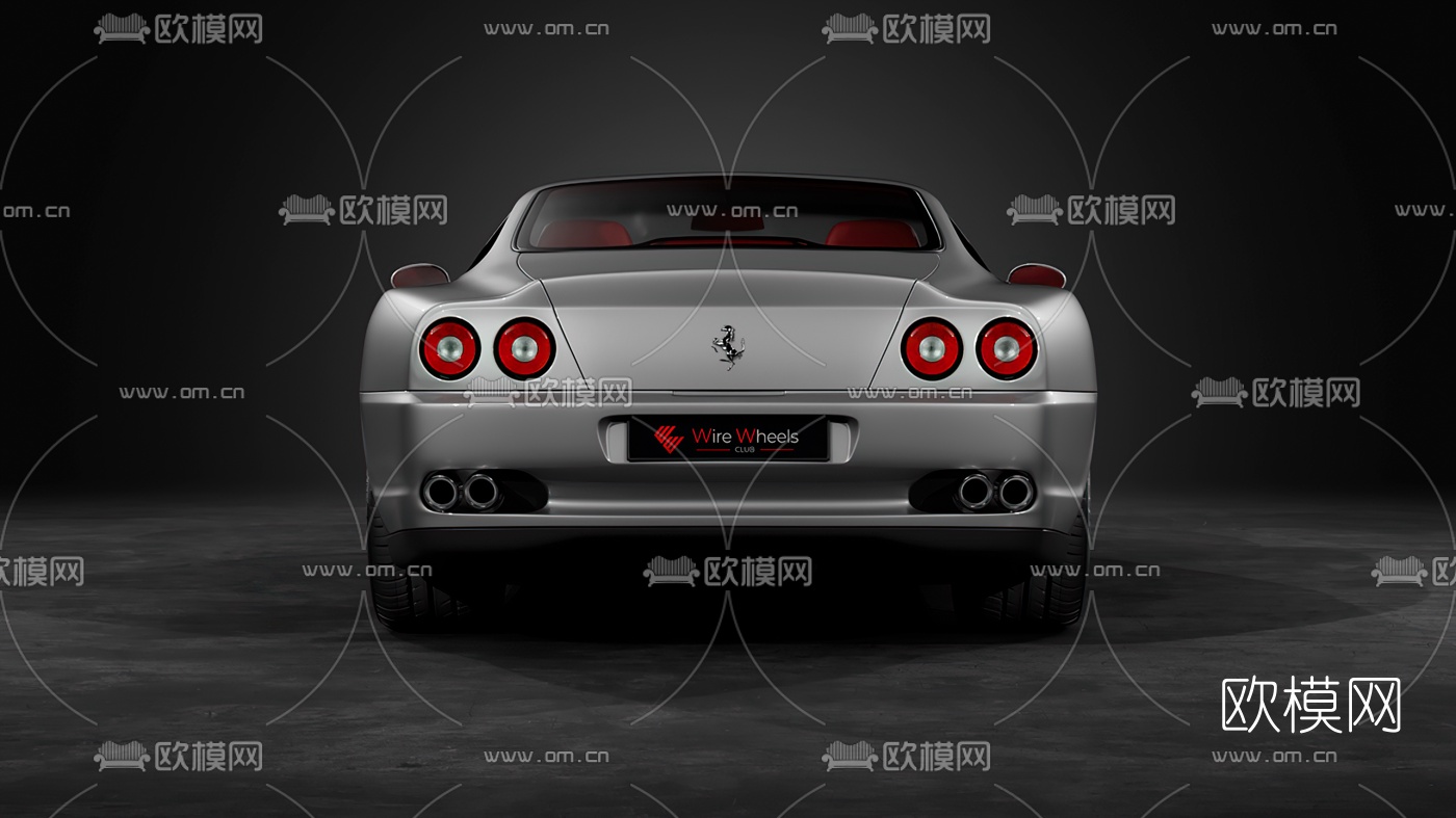 现代法拉利跑车3d模型