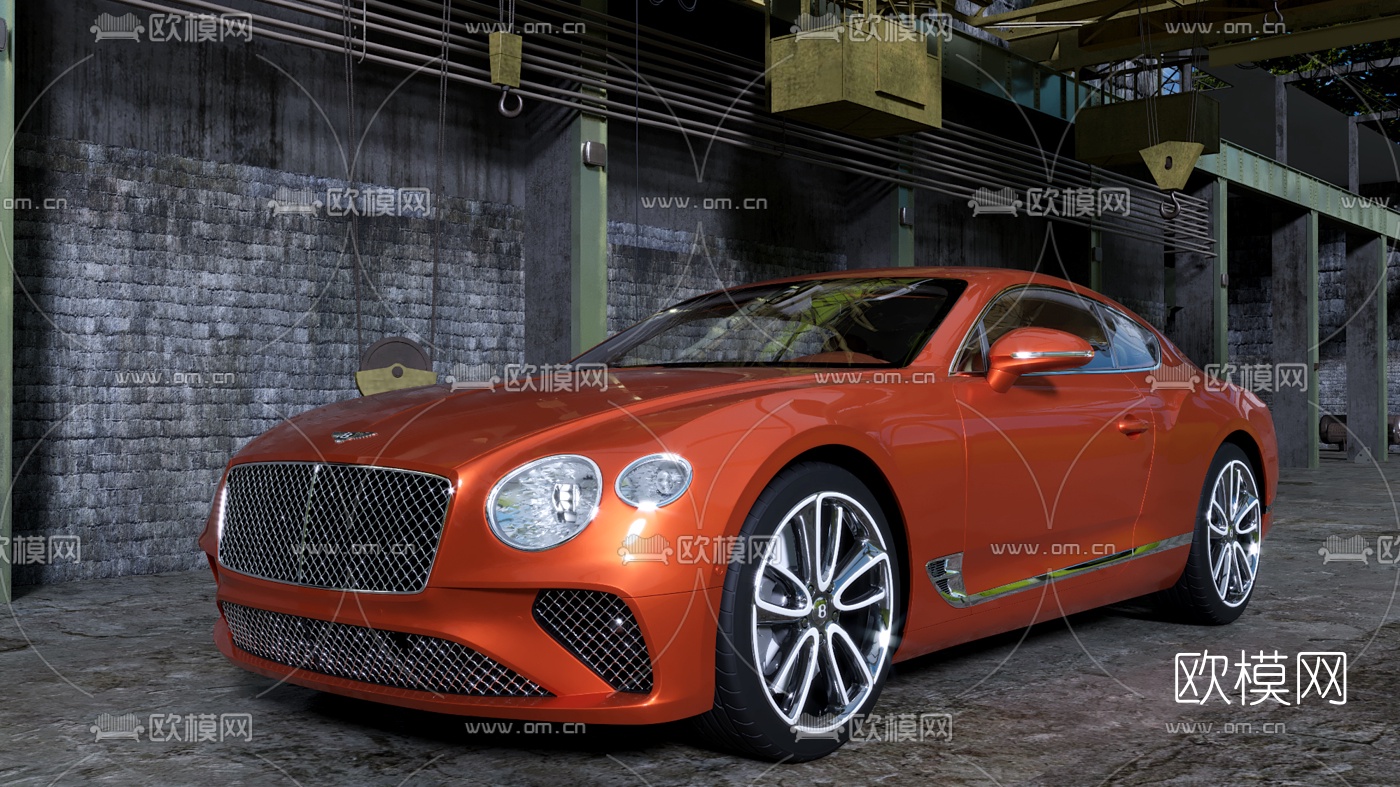 现代宾利汽车3d模型下载（渲染图1）