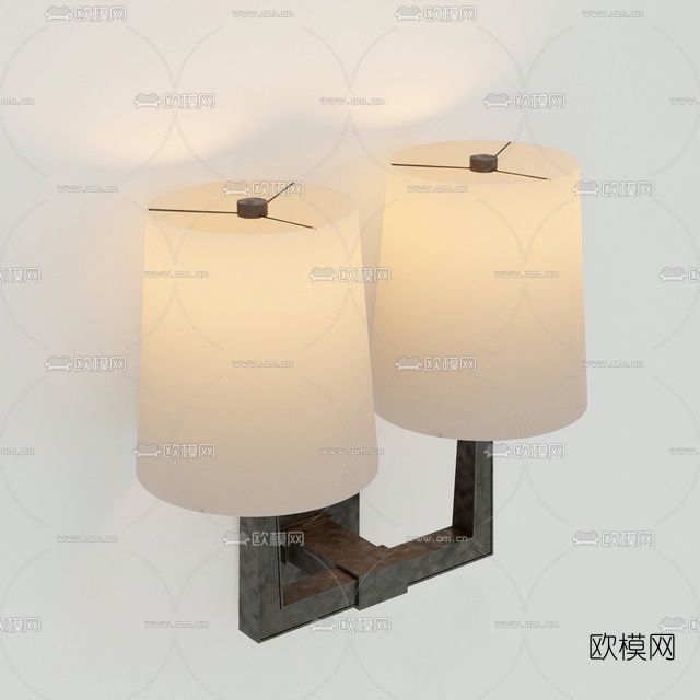 简欧金属壁灯免费3d模型下载