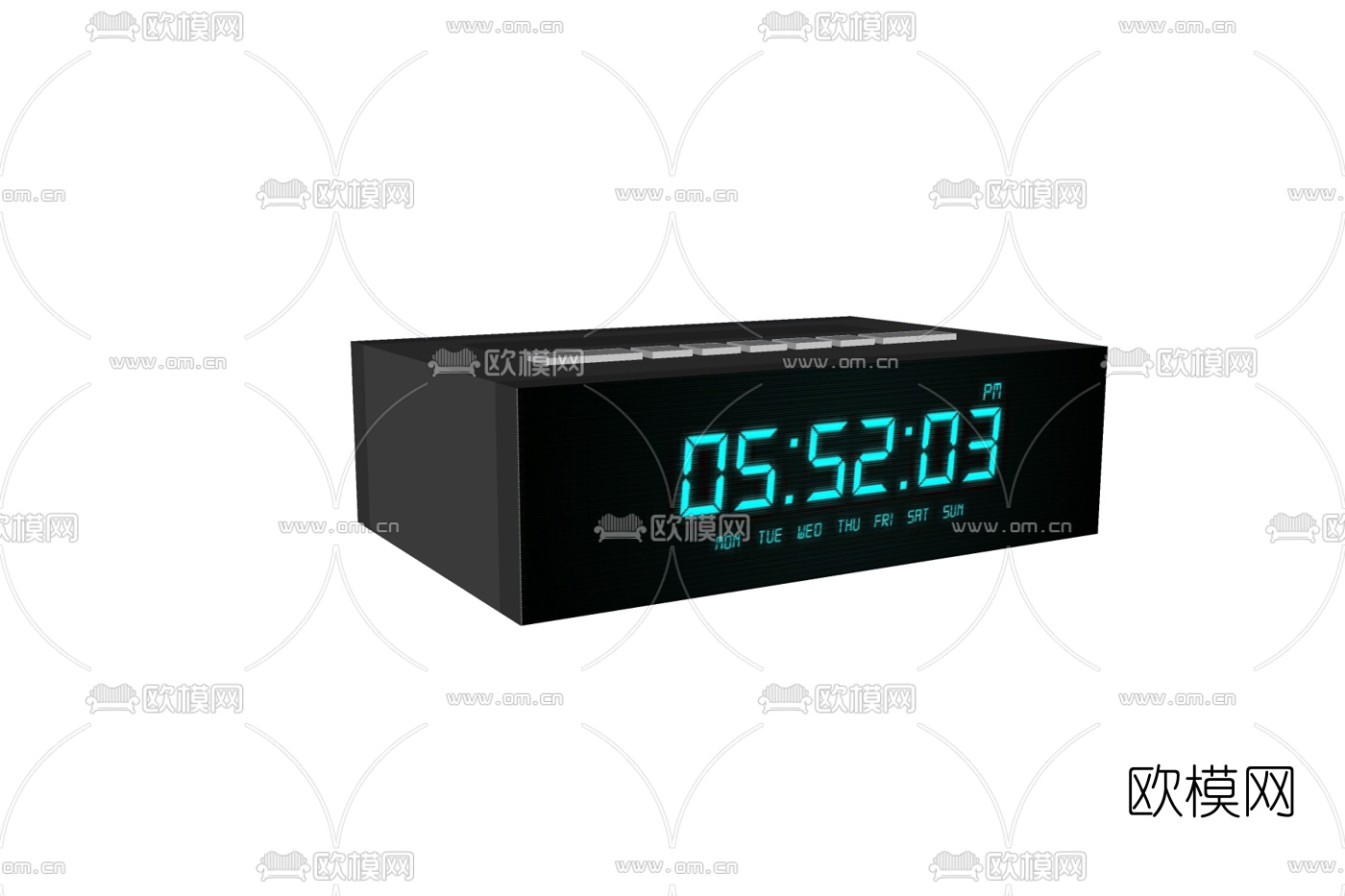 现代数字闹钟su模型下载
