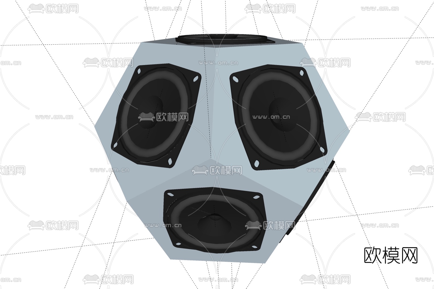 现代音响su模型下载
