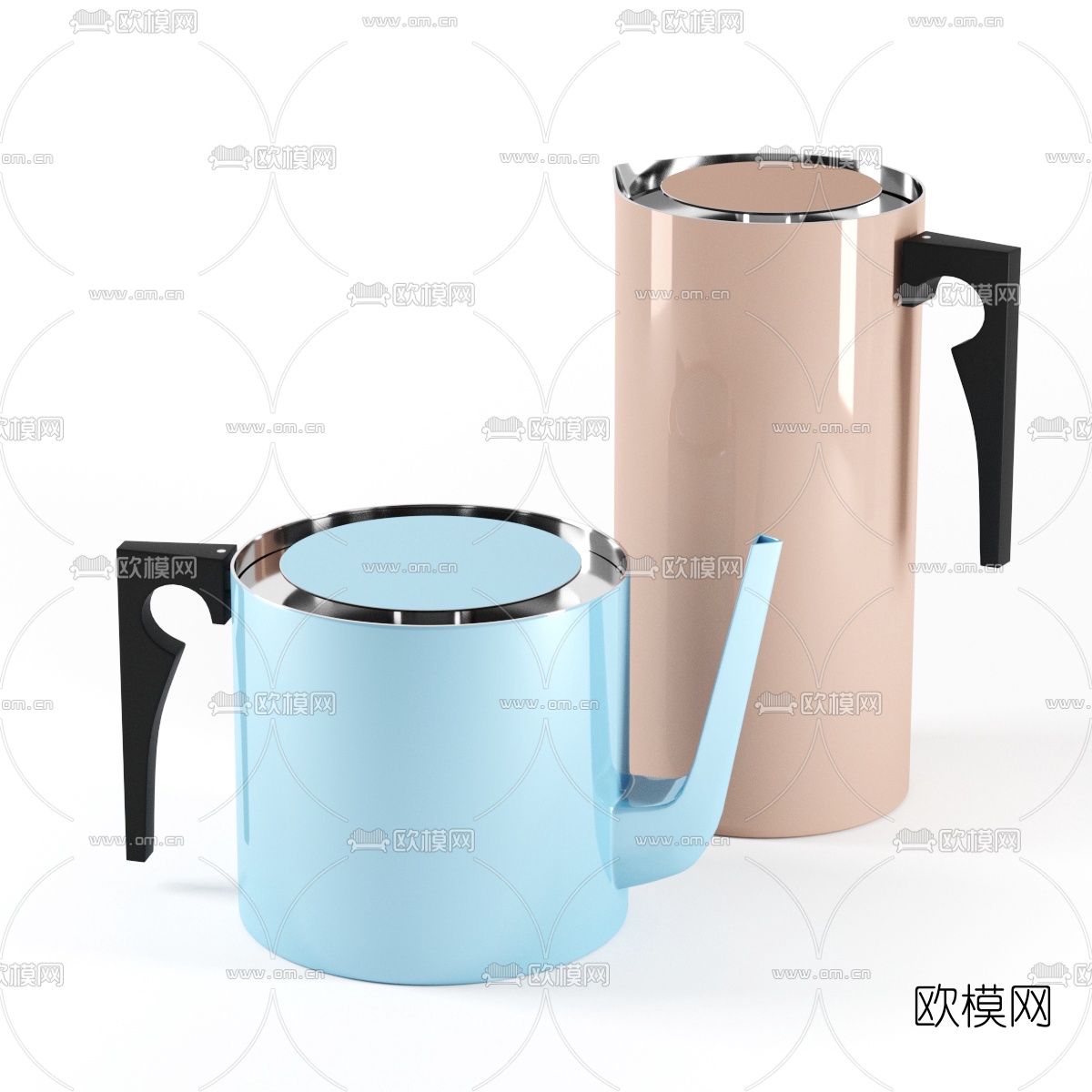 现代热水壶3d模型