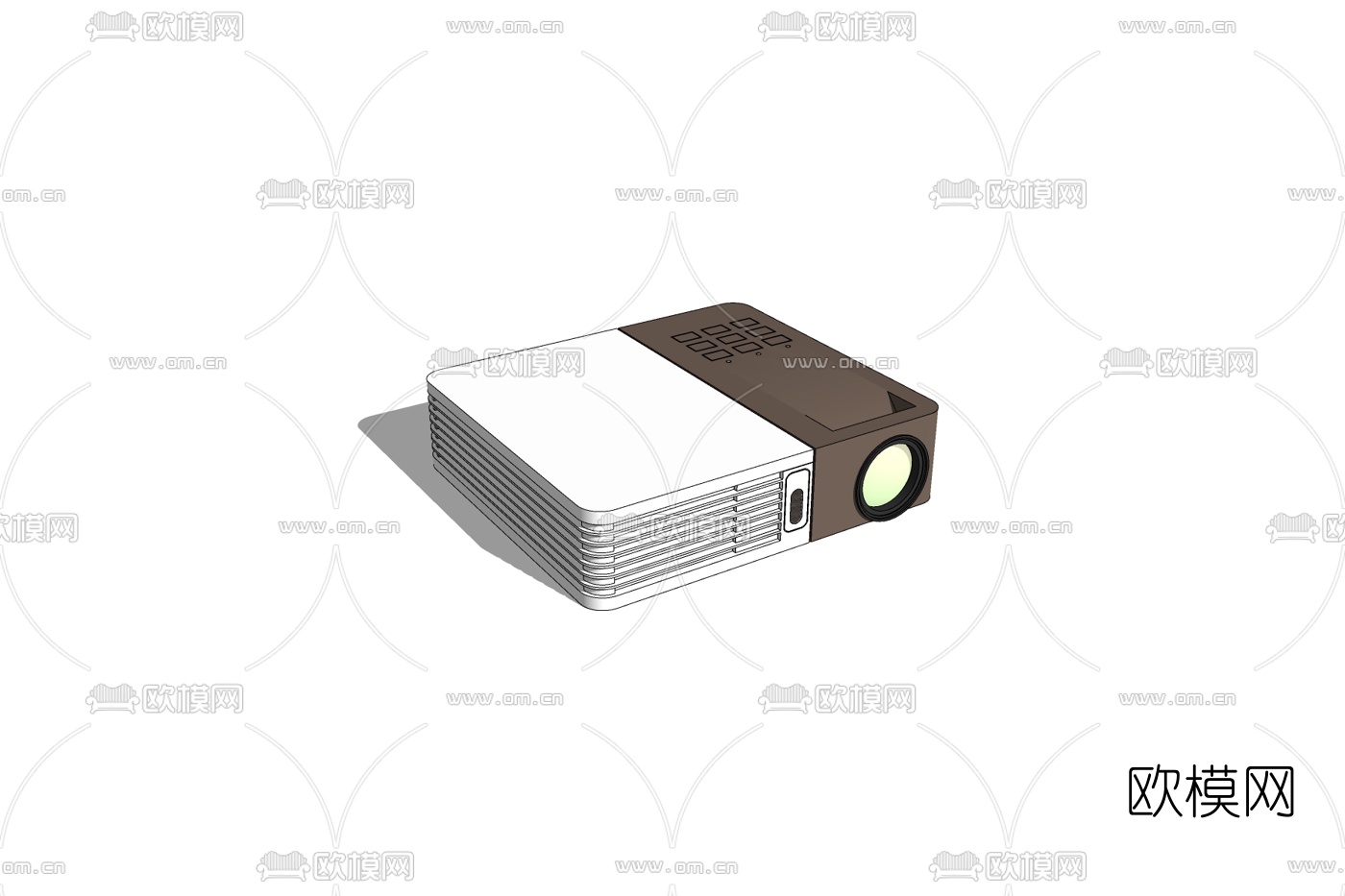现代投影仪免费su模型下载