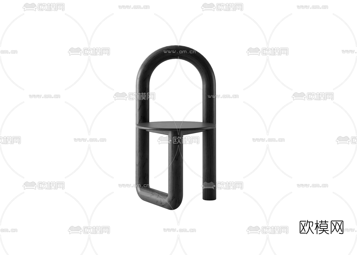 工业风个性单椅3d模型下载