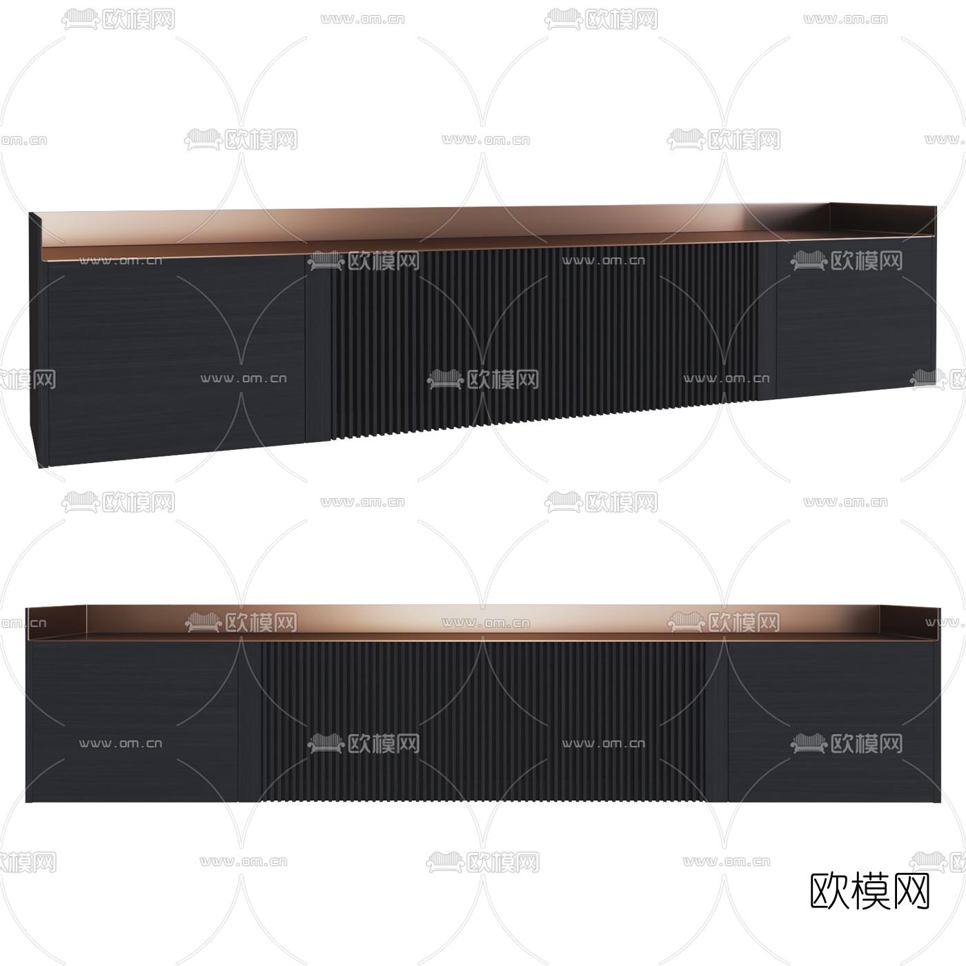 现代电视柜3d模型