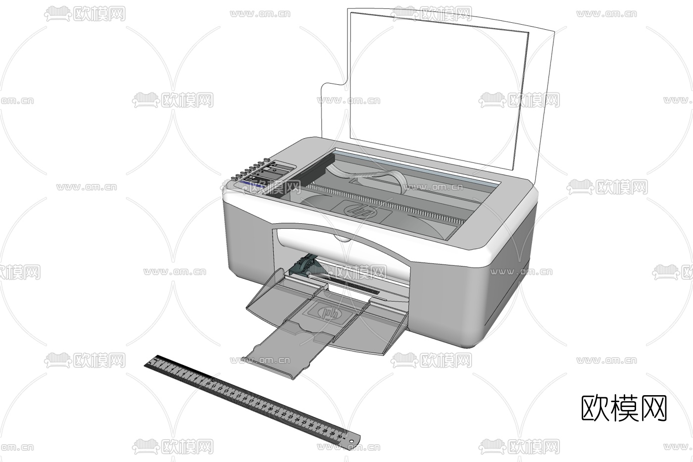 现代打印机免费su模型下载