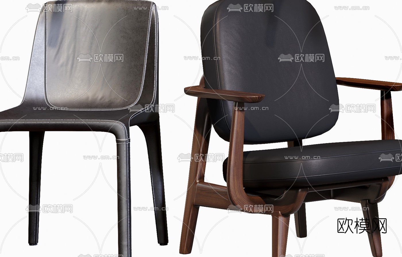 现代时尚休闲椅3d模型下载（渲染图7）