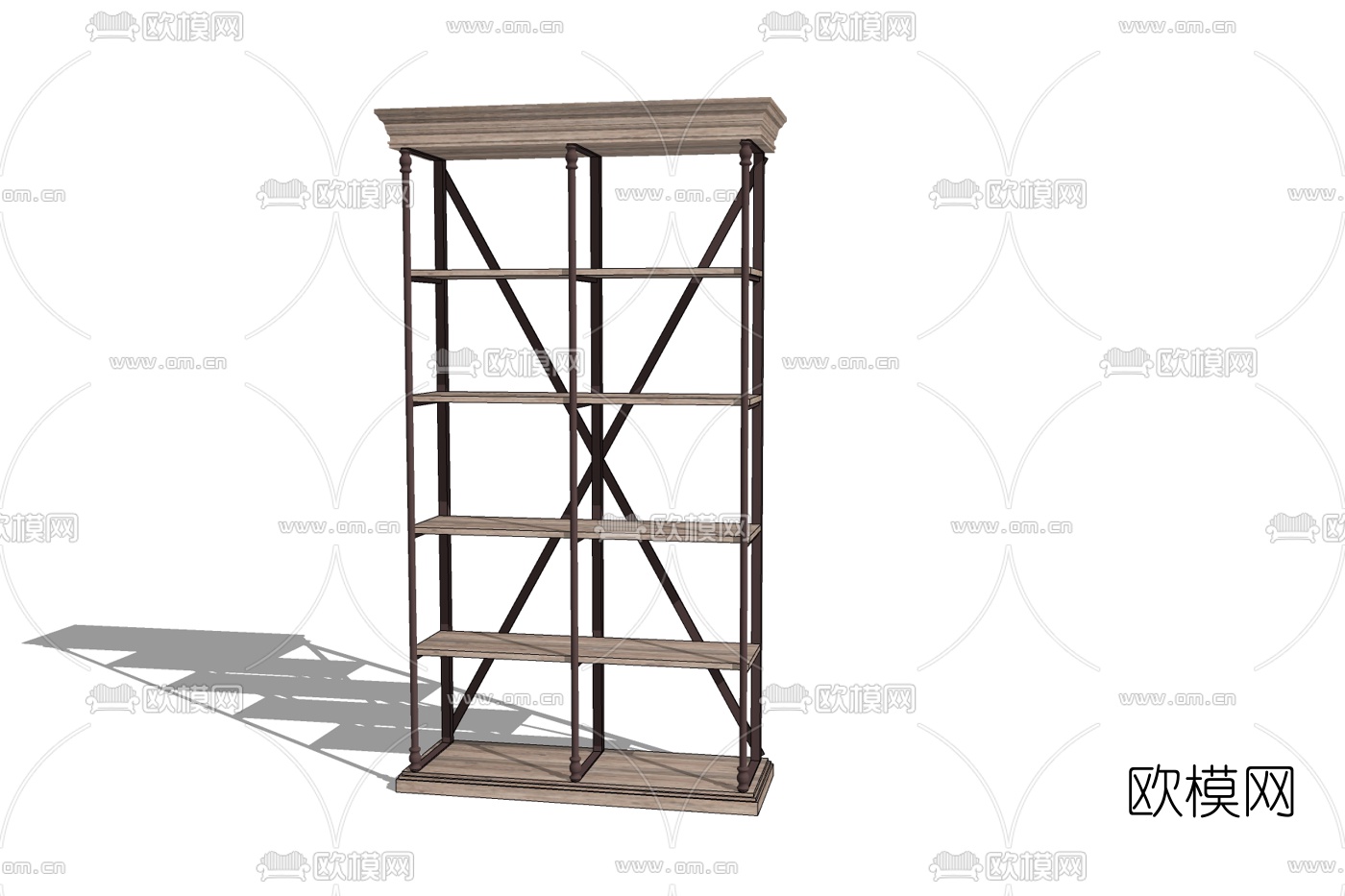 现代展示柜免费su模型下载