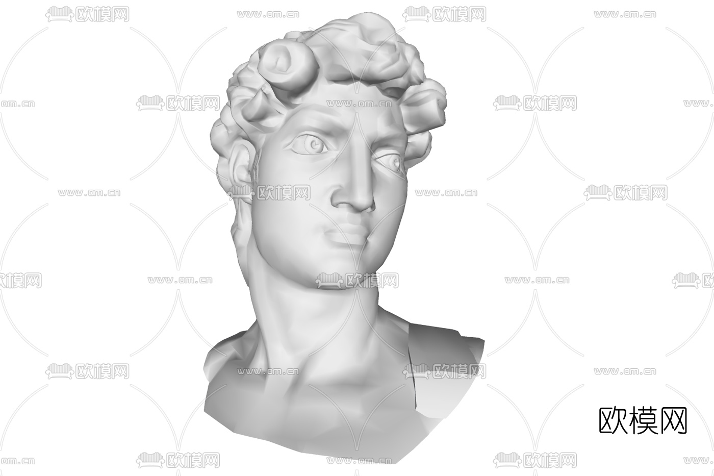 欧式人物雕塑su模型下载