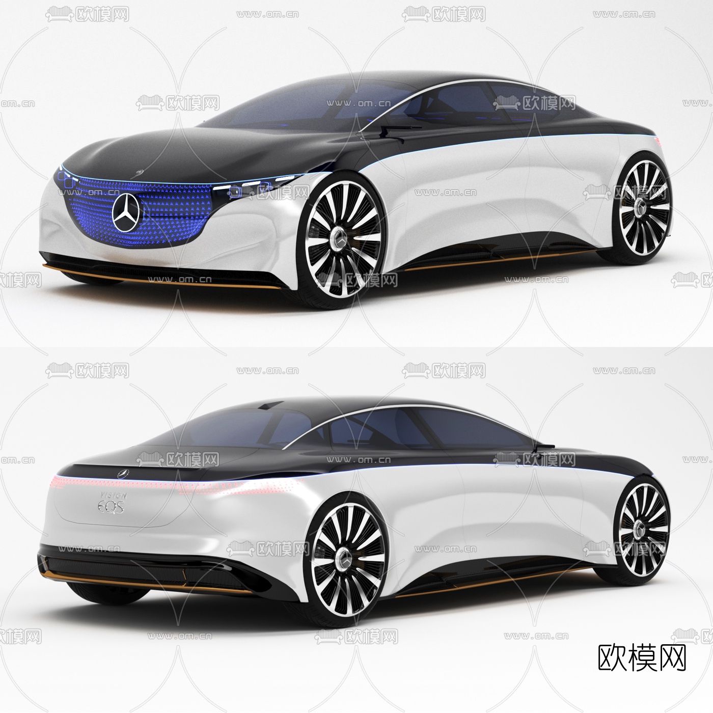 现代奔驰跑车3d模型