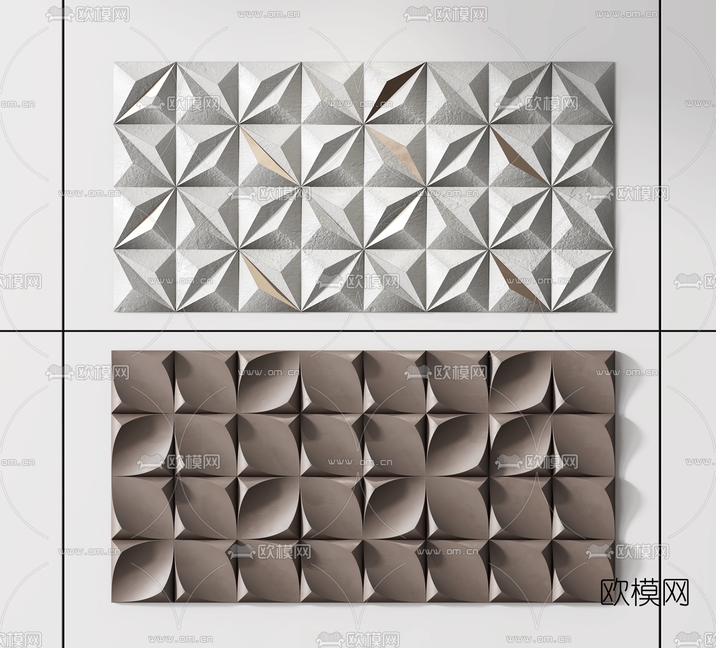 现代艺术立体墙饰挂件3d模型下载