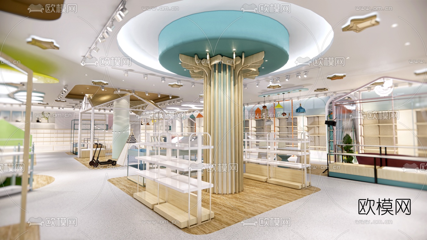 现代母婴生活馆su模型下载（渲染图4）