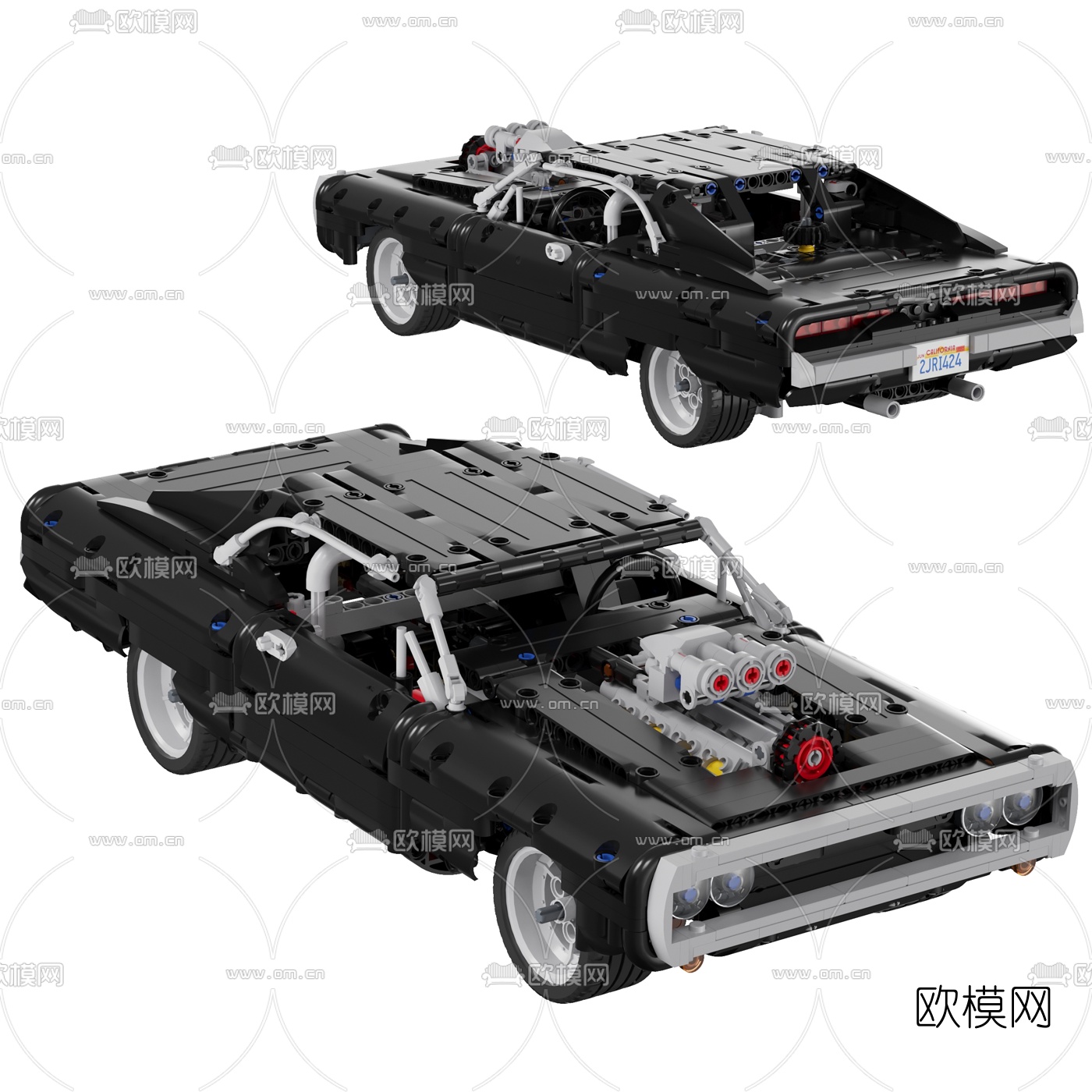 现代玩具汽车3d模型