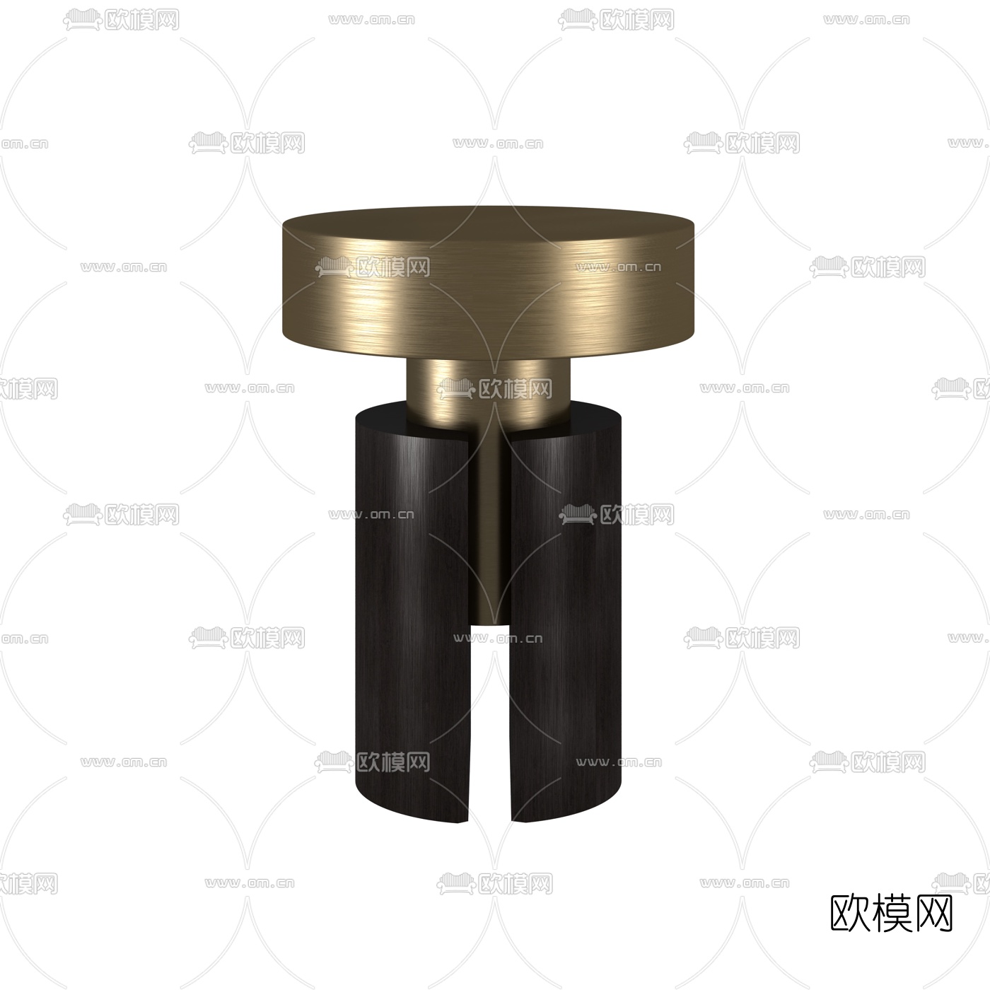 现代轻奢边几角几3d模型