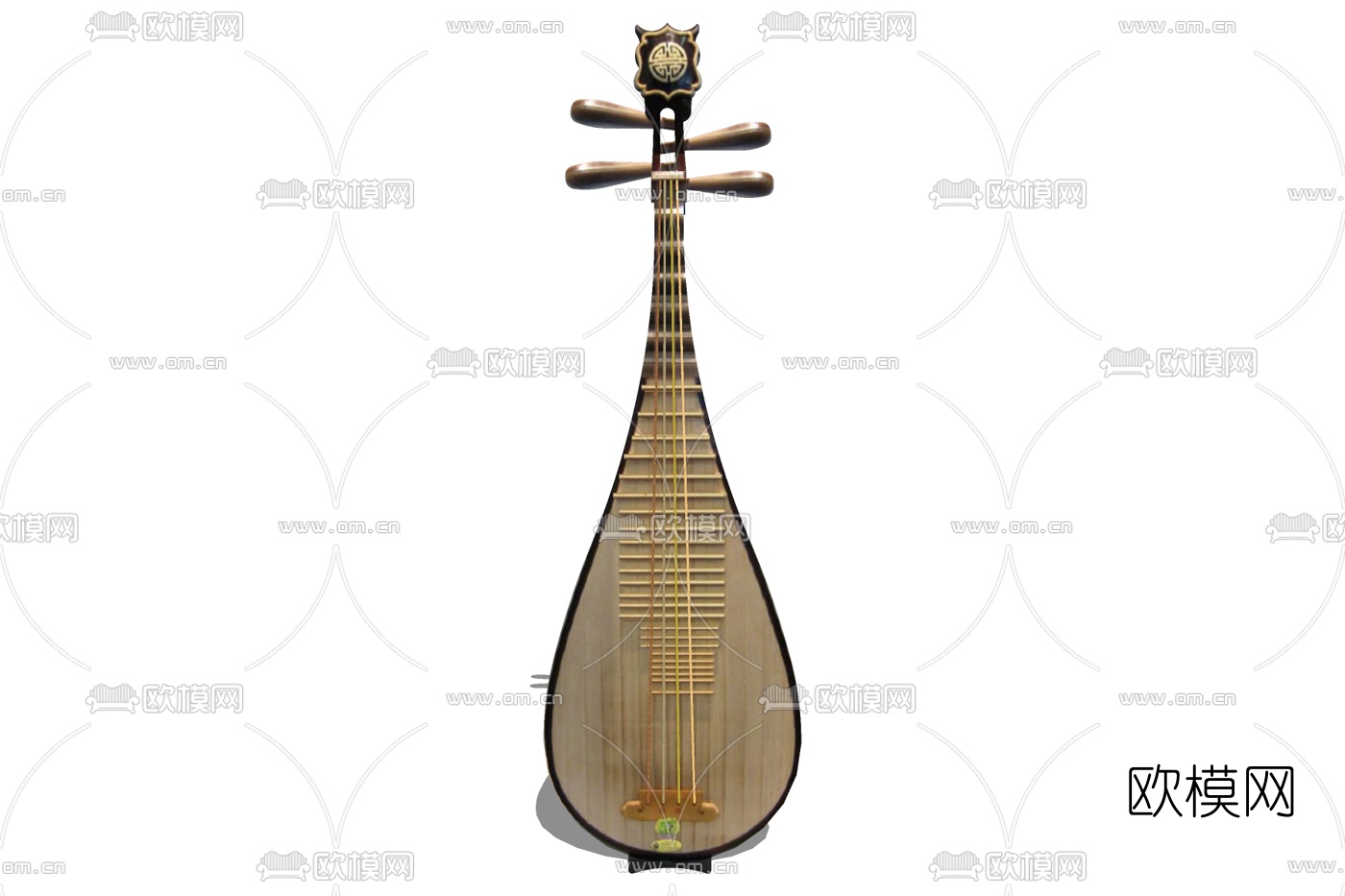 中式琵琶su模型下载